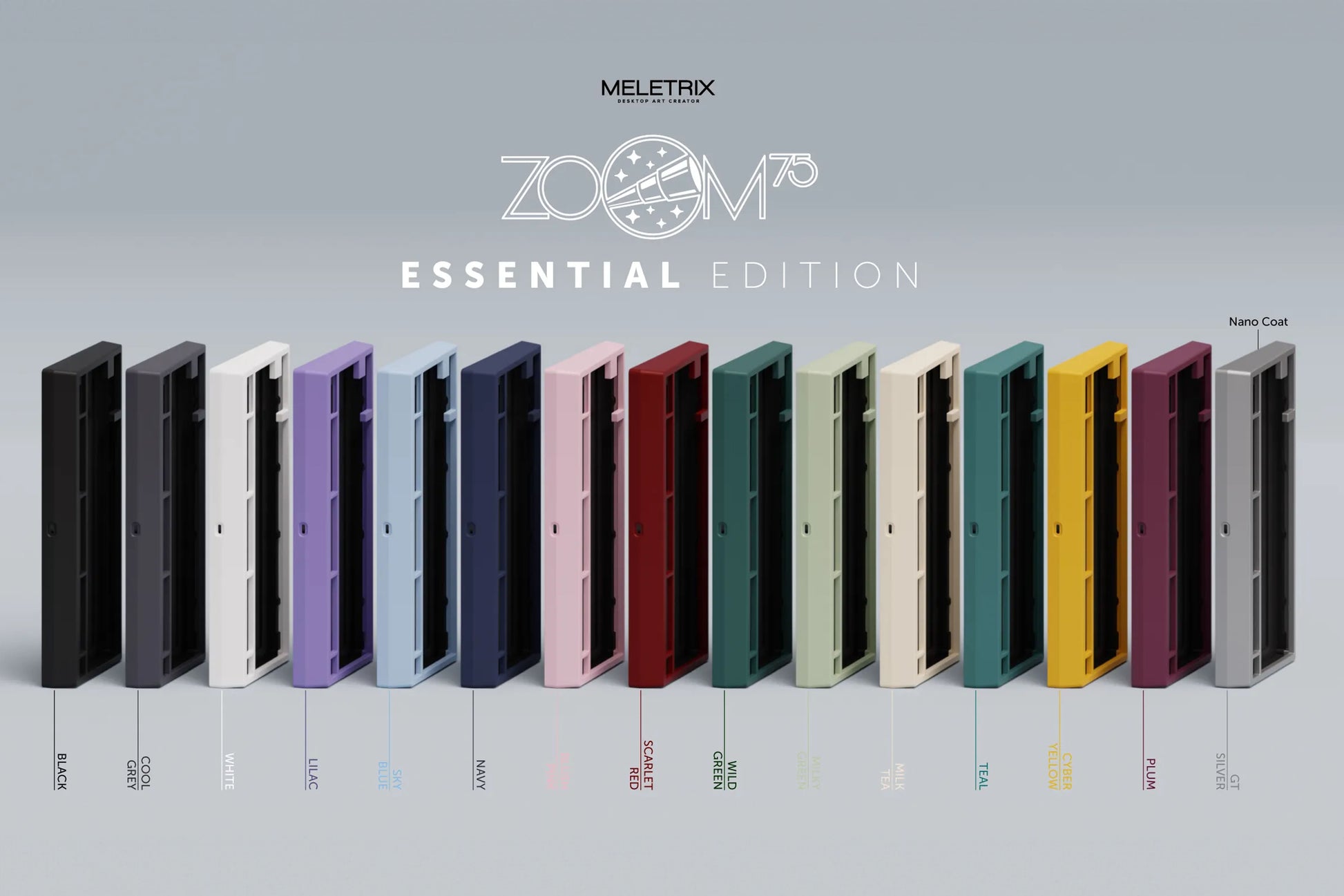 Meletrix Zoom75 LCD Edition - Barebones Keyboard Kit R3